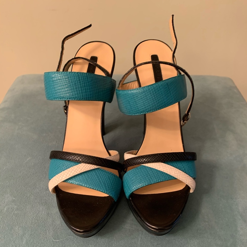 Longchamp Heeled Sandals NWT - Picture 2 of 6